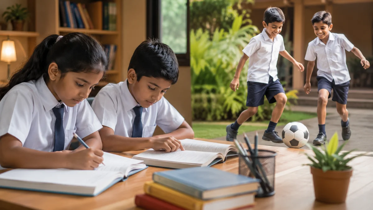 Top Schools in belagavi Encourage Balanced Study and Play Routines